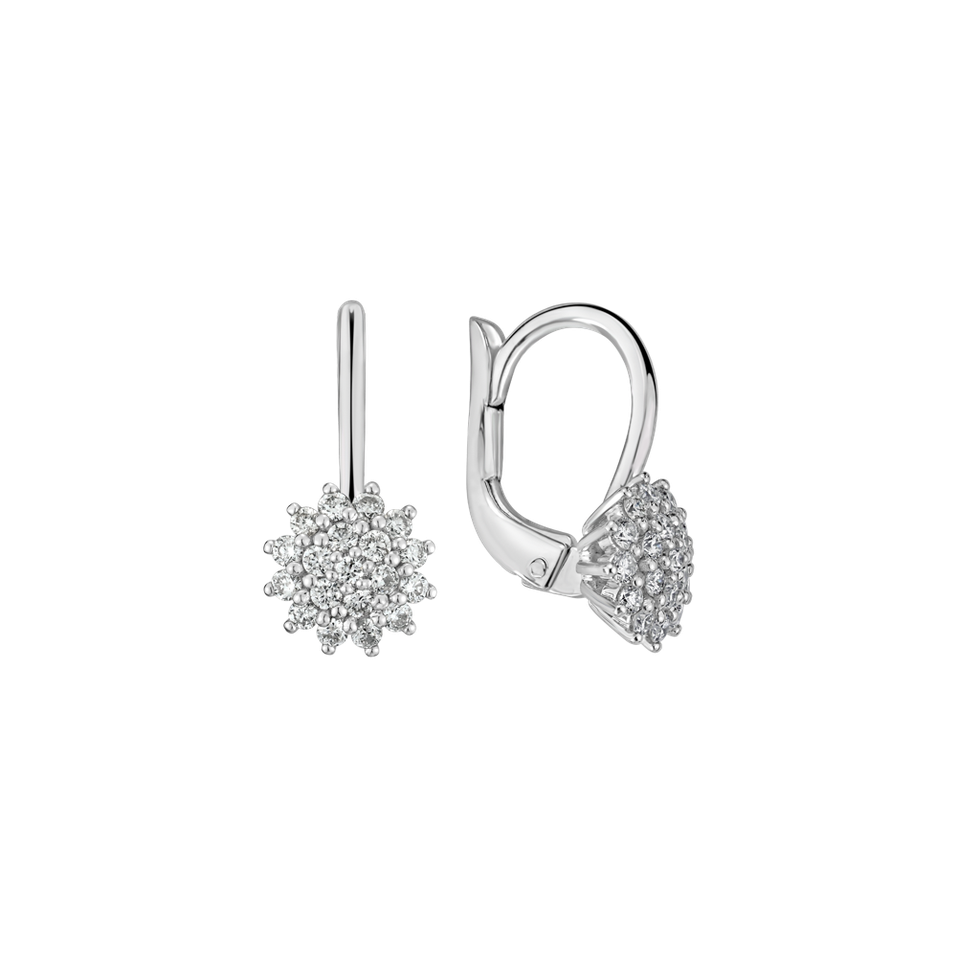 Náušnice s diamantmi Midnight Sun