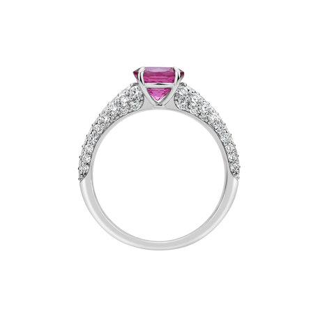 Prsteň s diamantmi a spinelom Spark the Night