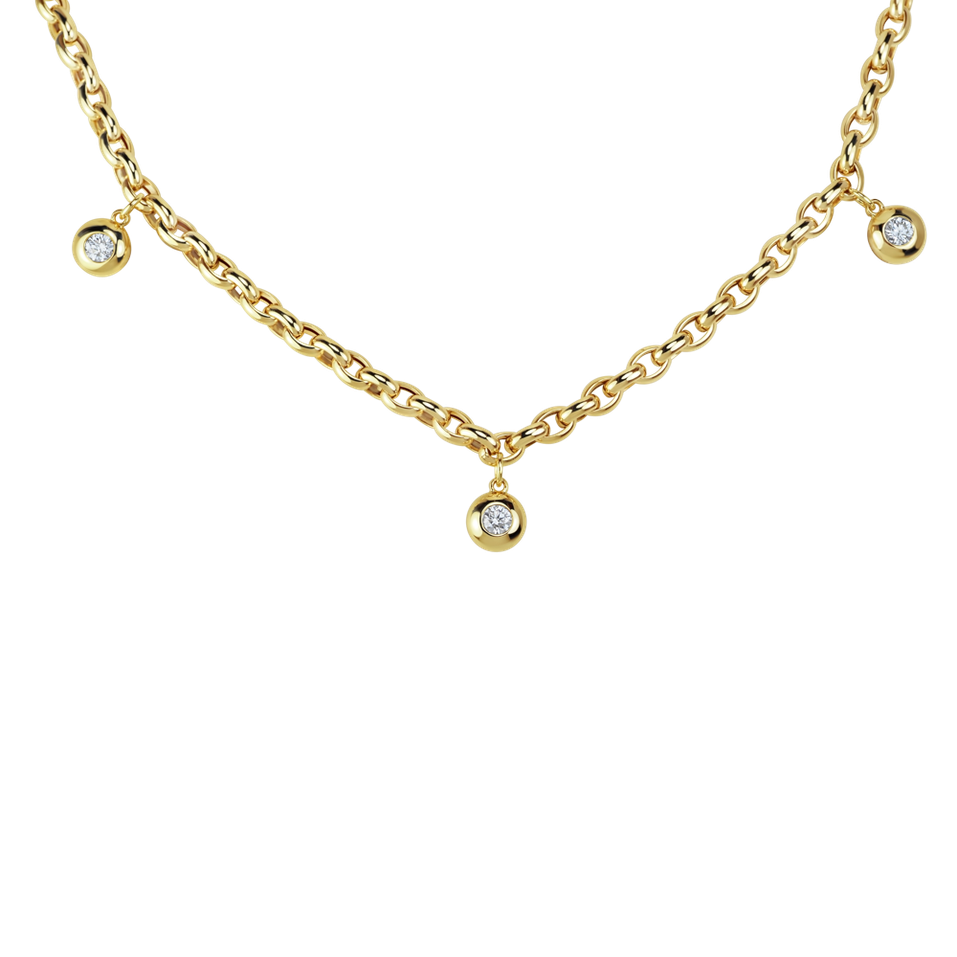 Náhrdelník s diamantmi The Bold
