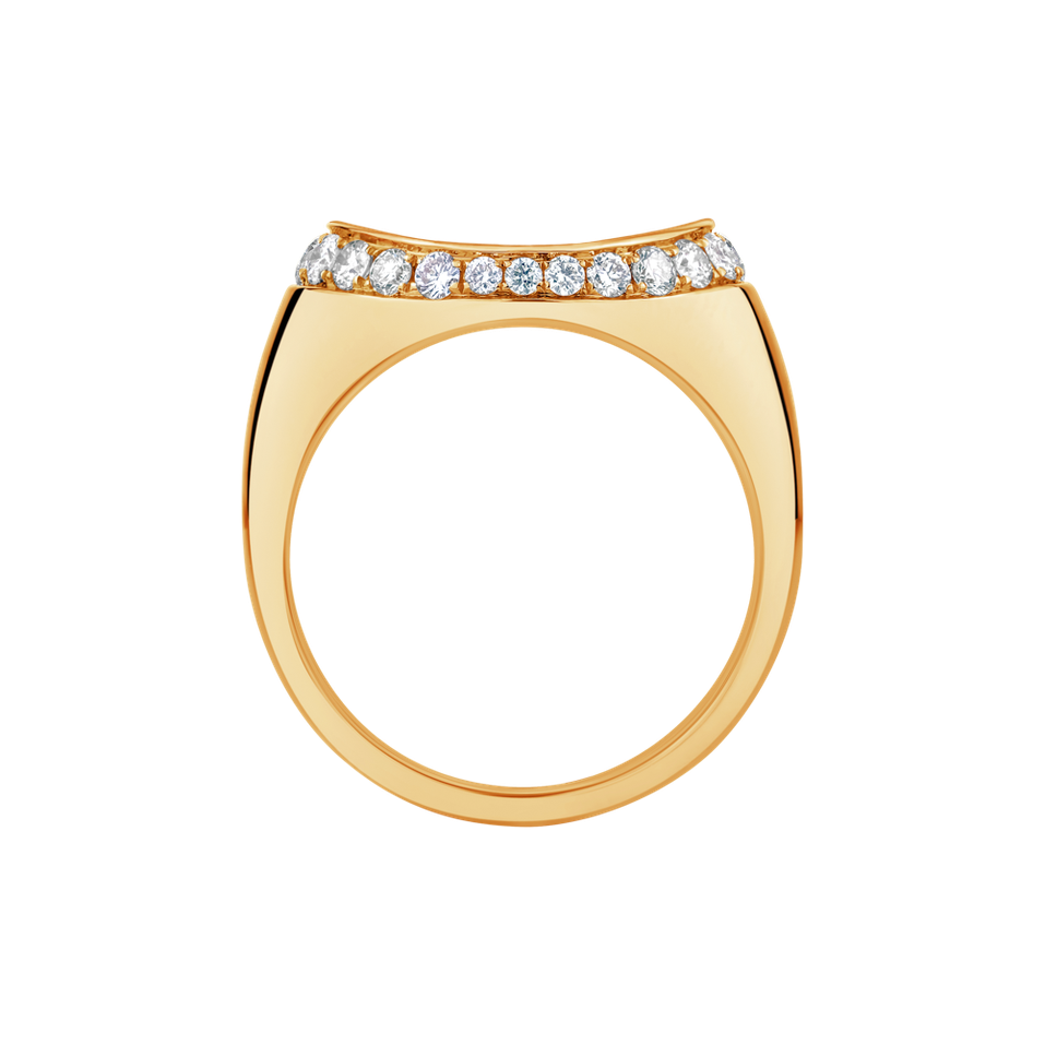 Prsteň s diamantmi Signet