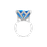 Prsteň s diamantmi a topásom Ice Blossom3