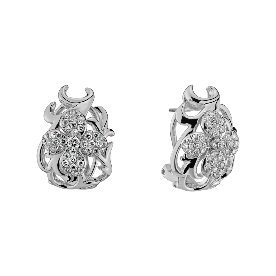 Náušnice s diamantmi Escimo