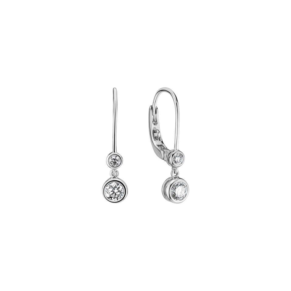 Náušnice s diamantmi Glimmering Oath