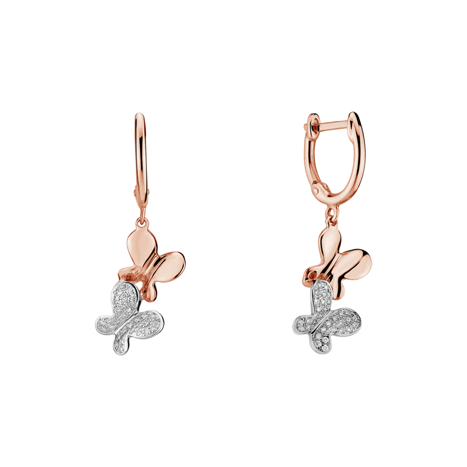 Náušnice s diamantmi Fantastic Gem