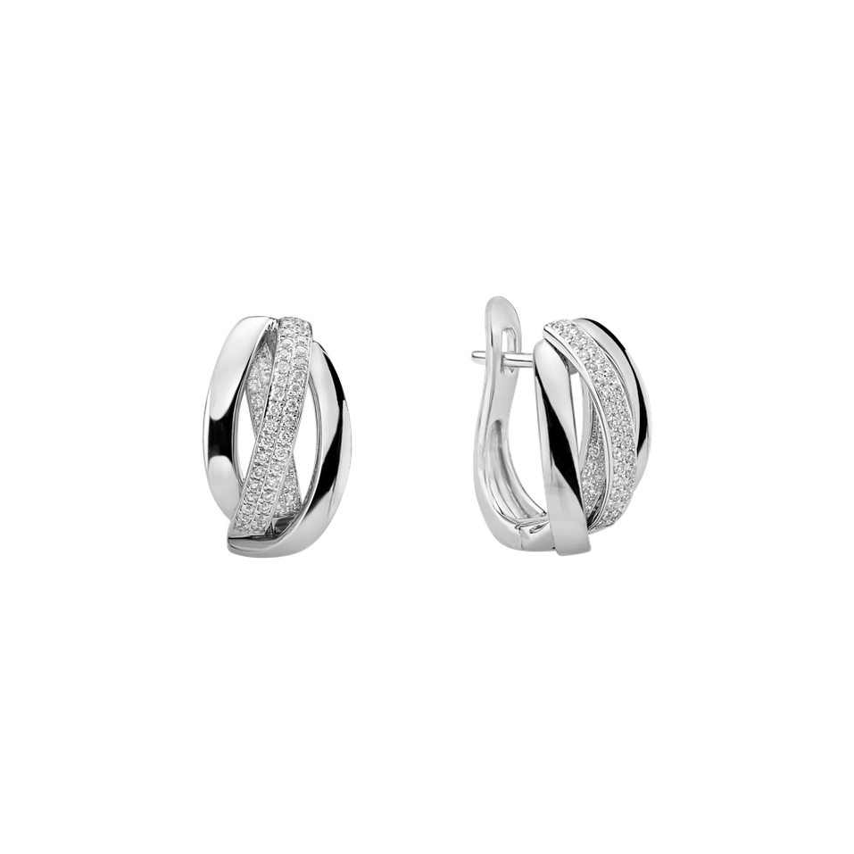 Náušnice s diamantmi Charming Ray