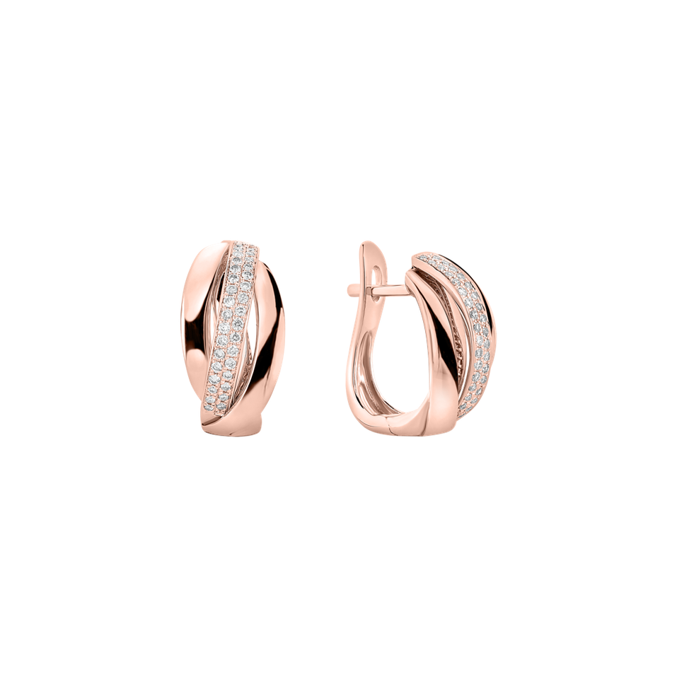 Náušnice s diamantmi Charming Ray