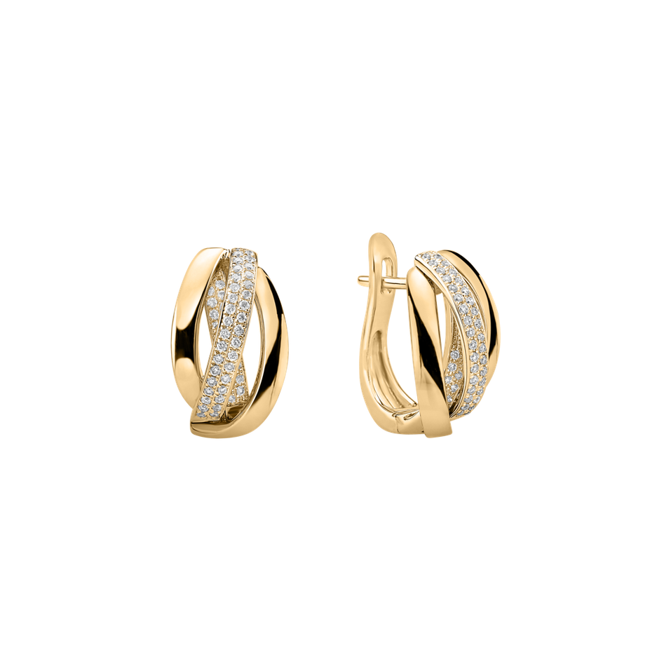 Náušnice s diamantmi Charming Ray