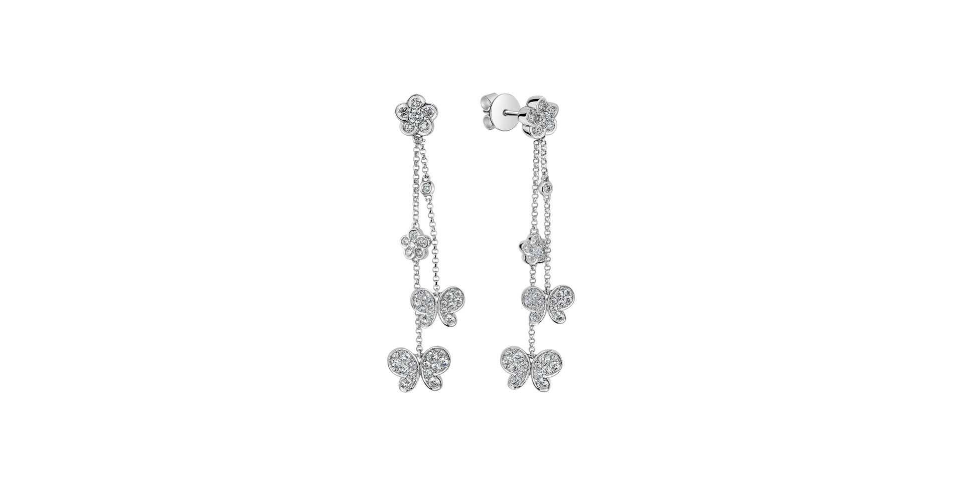 Náušnice s diamantmi Subtlety Path