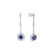 Náušnice s diamantmi a tanzanitom Monarchy Symphony3