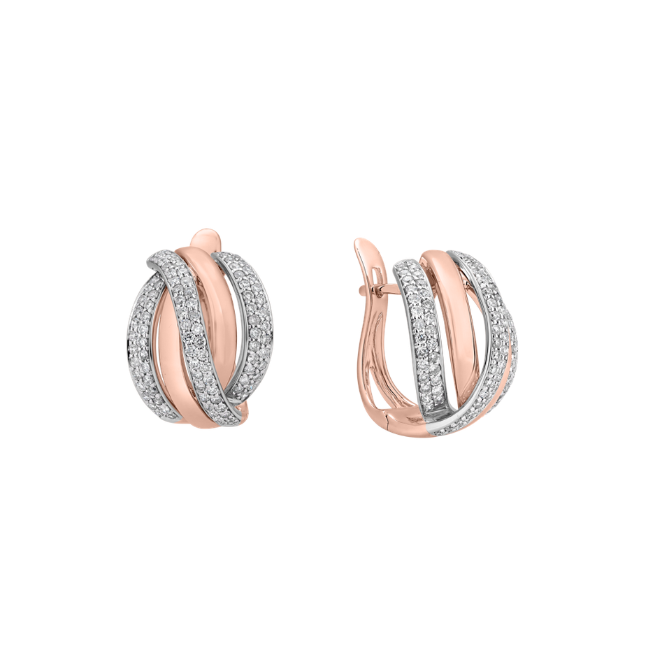 Náušnice s diamantmi Festive Moment