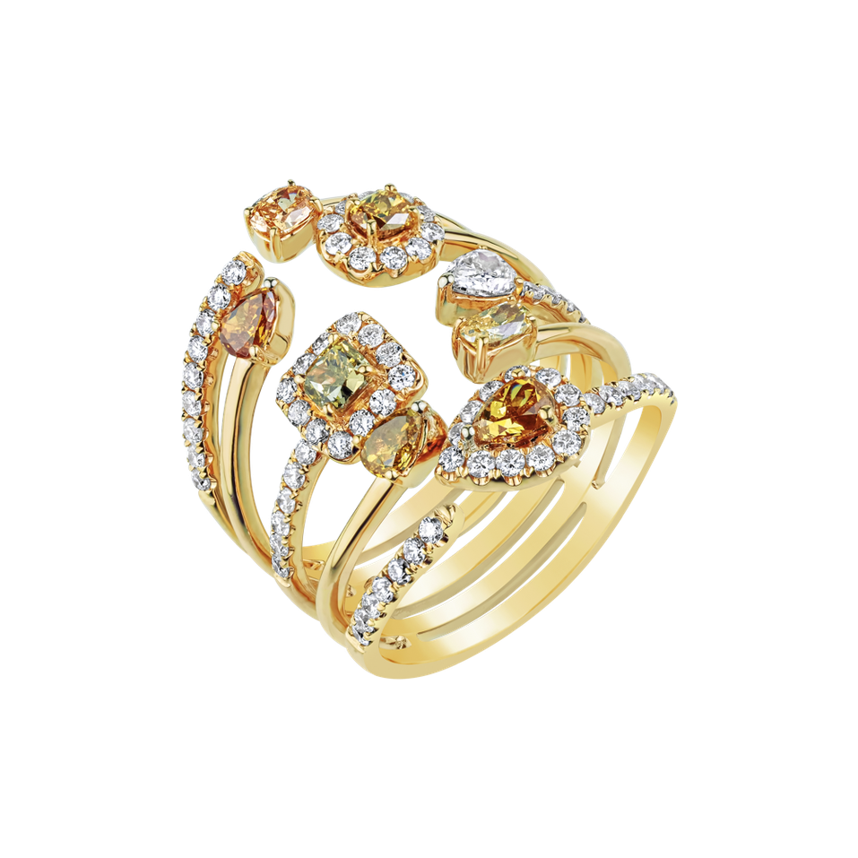 Prsteň s diamantmi Dream Labyrinth