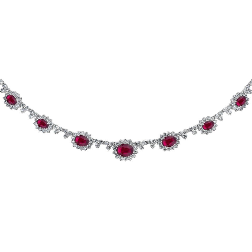 Náhrdelník s diamantmi a rubínmi Passion Allegory