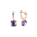 Náušnice s ametystom a perleťou Realm of petals3