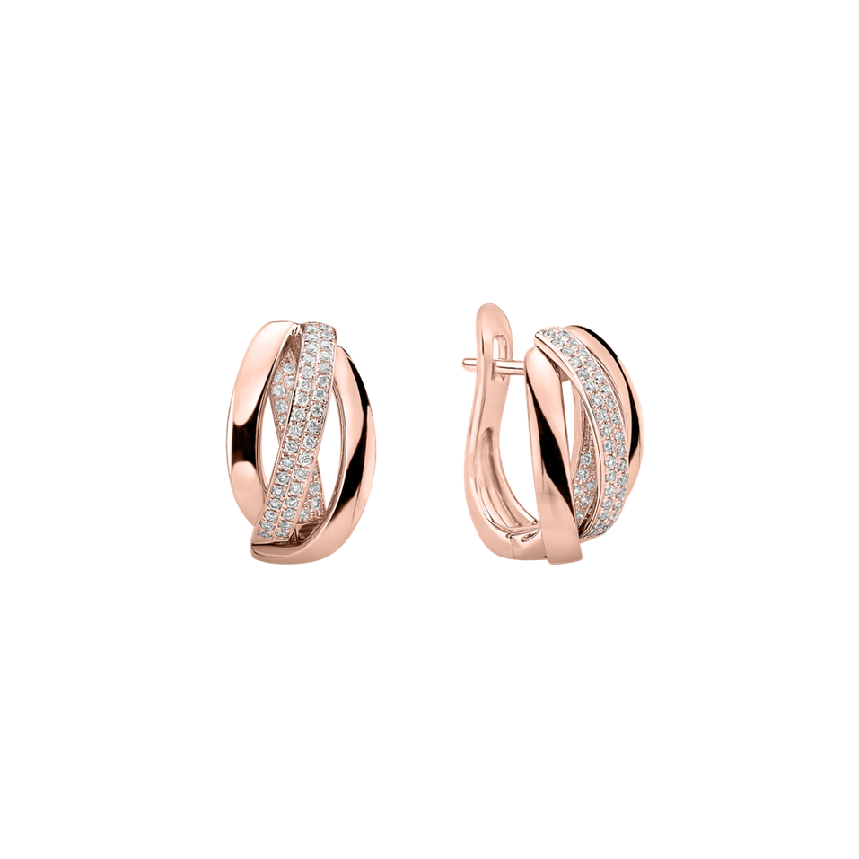 Náušnice s diamantmi Charming Ray